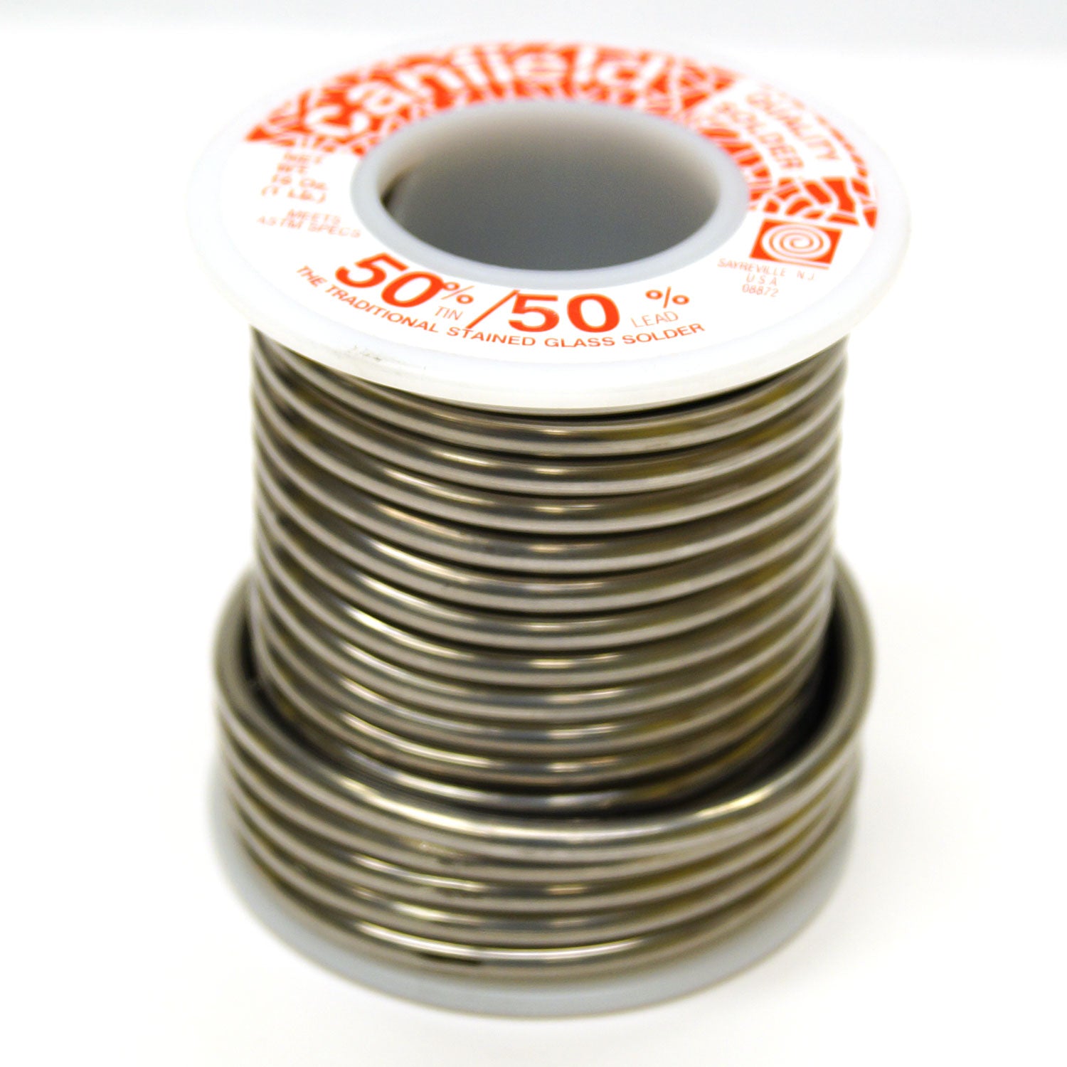 Canfield 50/50 Lead Solder for Stained Glass 1 lb Spool